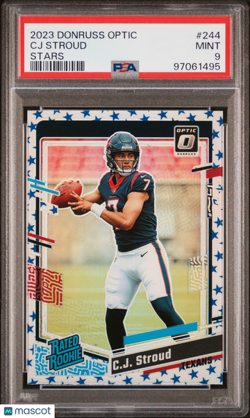 2023 Panini Donruss Optic CJ Stroud #244 Stars PSA 9