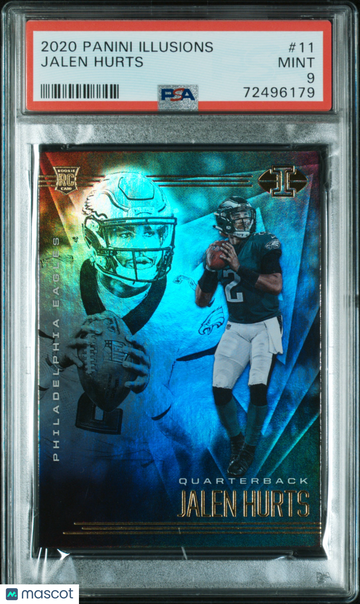 2020 Panini Illusions Jalen Hurts #11 PSA 9 Graded Football Trading Card