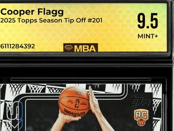 2025 Topps Cooper Flagg #201 Season Tip Off MBA 9.5