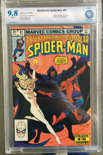 Spectacular Spider-Man #81 (1983) CBCS 9.8 -- White pages; Cloak & Dagger