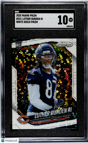 2025 Panini Prizm Luther Burden III #331 White Disco SGC 10