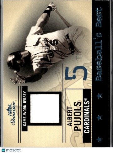Albert Pujols 2004 Fleer Showcase Baseball's Best Game-Worn Jersey /31 St. Louis Cardinals