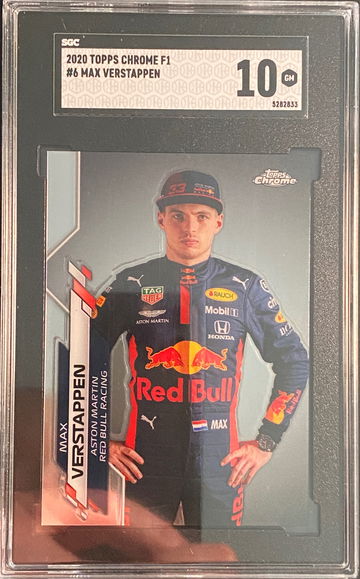 2020 Max Verstappen Topps Chrome F1 Formula  SGC 10