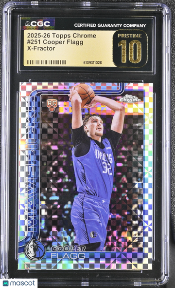 2025-26 Topps Chrome Cooper Flagg #251 X-Fractor CGC 10
