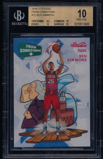 Ben Simmons 2016-17 Studio From Downtown RC BGS 10