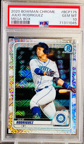 Julio Rodriguez Mega Box Refractor PSA 10 