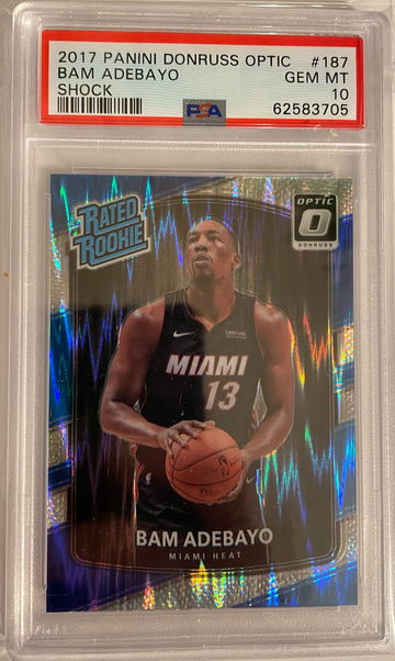 2017 Panini Donruss Optic Bam Adebayo PSA 10 Rookie Card Refractor