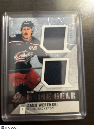 2025 SP Game Used Game Gear Jerseys /100 Zach Werenski #GG-ZW