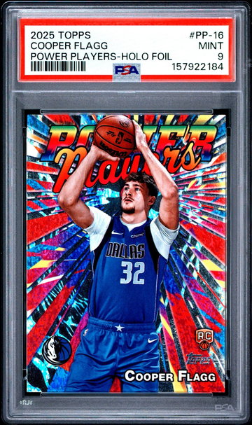 2025 Topps Power Players Holo Foil Cooper Flagg #PP-16 PSA 9