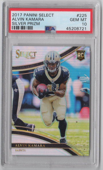 2017 Select Alvin Kamara Silver PSA 10