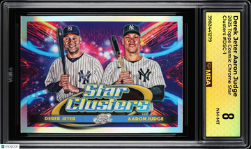 2025 Topps Cosmic Chrome Star Clusters Derek Jeter Aaron Judge #DSC-1 MBA 8
