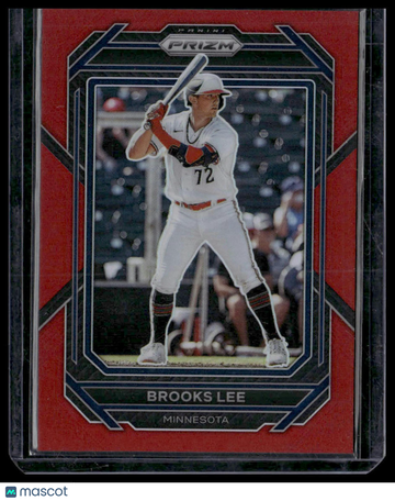 2023 Panini Prizm Brooks Lee #68 Red Prizm SN