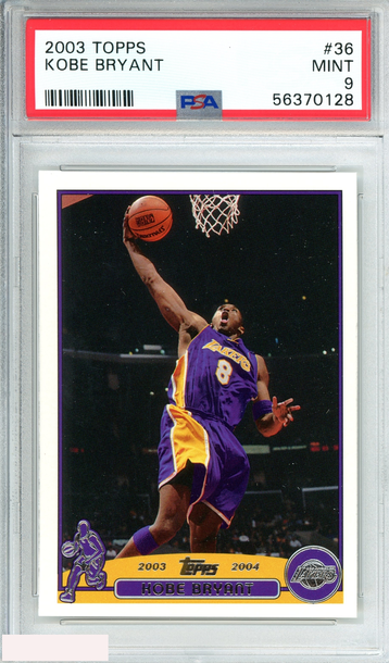 2003 TOPPS KOBE BRYANT #36 LOS ANGELES LAKERS MAMBA HOF!! PSA 9 MINT