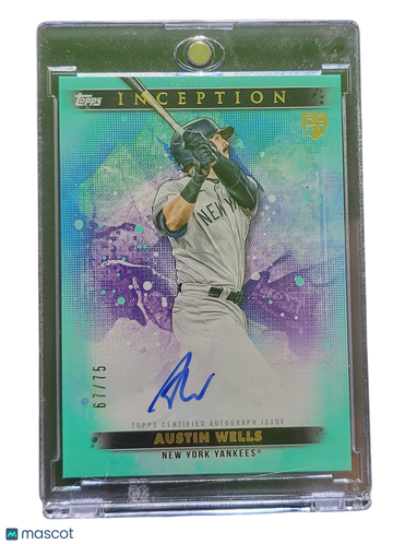 2024 Topps Inception Austin Wells #BRES-AW Green /75 RC