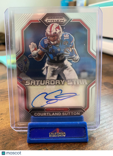 2023 Panini Prizm Draft Picks Courtland Sutton #SSS-COS Panini Authentic