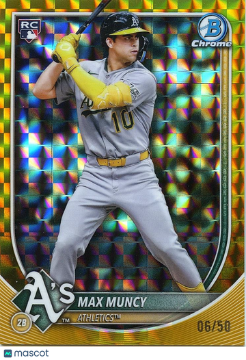 Max Muncy 2025 Bowman Chrome Rookie Oakland Athletics Athletics