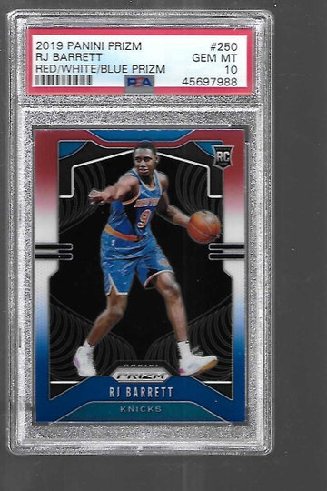 2019 Prizm R J Barrett Red White Blue Prizm