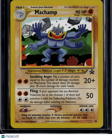 2000 Wizards Machamp Black Star Promo #43