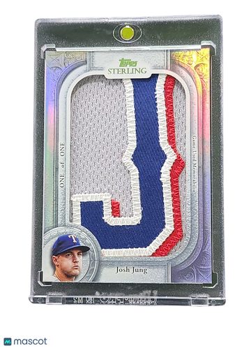 2025 Topps Sterling Baseball Josh Jung #TSJLP-JJ Game-Used Memorabilia Jersey Letter Patch Card