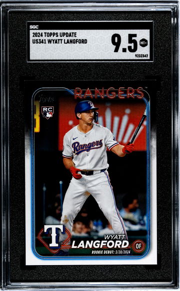 2024 Topps Update #US341 Wyatt Langford SGC 9.5