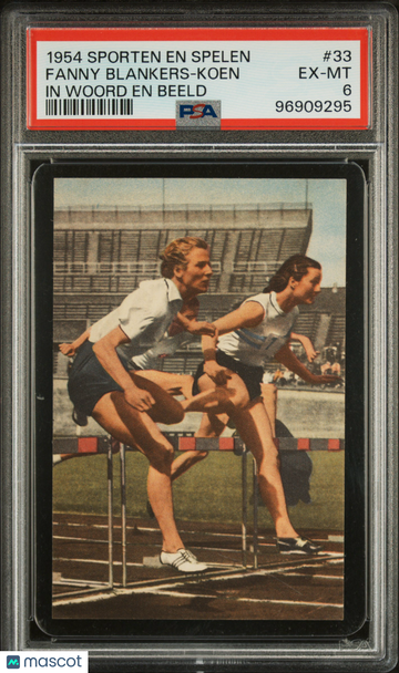 1954 Sporten EN Spelen In Woord EN Beeld Fanny Blankers-Koen #33 PSA 6
