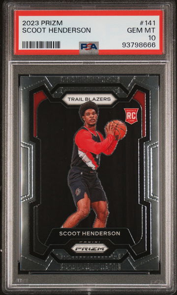 2023 PANINI PRIZM SCOOT HENDERSON #141 RC ROOKIE PSA 10