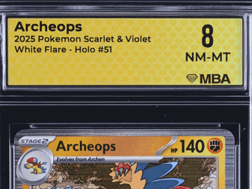 2025 Pokemon Scarlet & Violet White Flare Archeops Holo MBA 8 #51