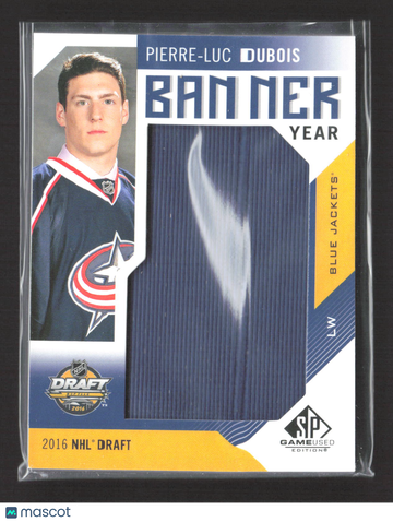 2018 Upper Deck SP Game Used Banner Year Pierre-Luc Dubois #BD16-PD