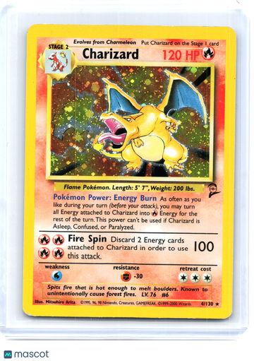 Base Set 2 Charizard Holo Holo Rare [Damaged] #4