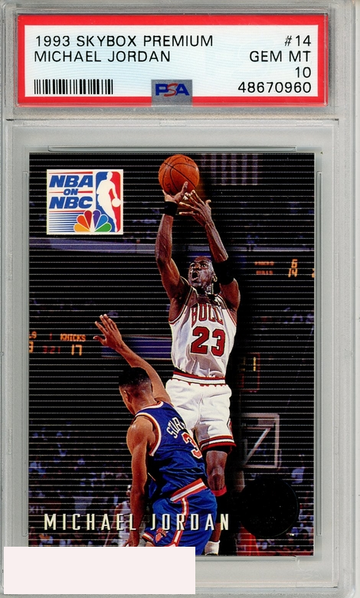 1993 SKYBOX PREMIUM MICHAEL JORDAN #14 PSA 10 GEM MT