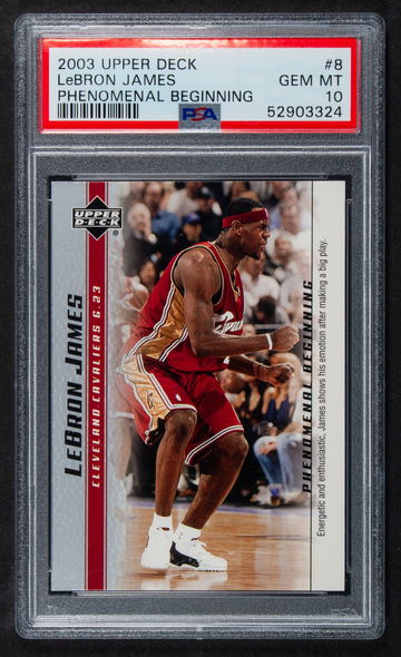2003 LeBron James Upper Deck  Phenomenal Beginnings  #8  PSA 10