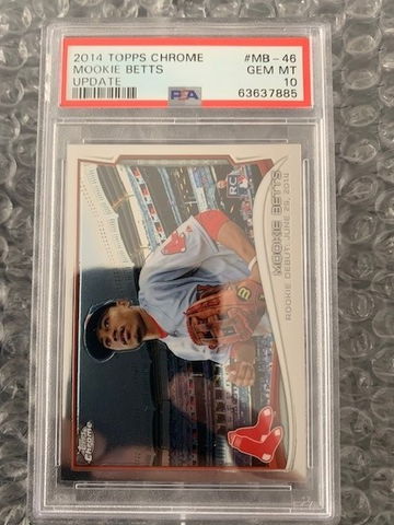 2014 Topps Chrome Update Mookie Betts Rookie PSA 10