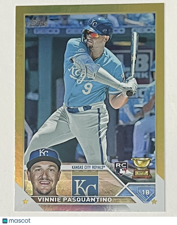 2023 Topps Vinnie Pasquantino Gold Foil Parallel/Variety Rookie