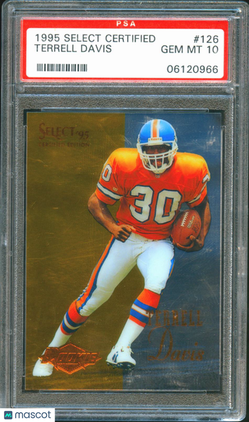 1995 Select Certified Terrell Davis #126 PSA 10