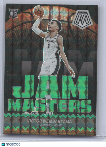 2023 Panini Mosaic Jam Masters Victor Wembanyama #3 Green RC