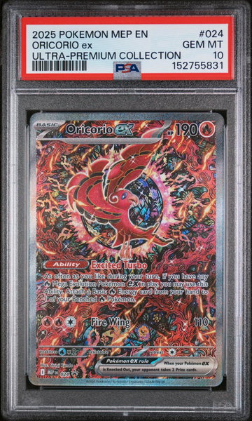 2025 Pokemon Mega Charizard X Ex Ultra Premium Collection Oricorio Ex #024 PSA 10