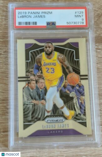 2019 Panini Prizm LeBron James #129 Holographic Foil PSA 9