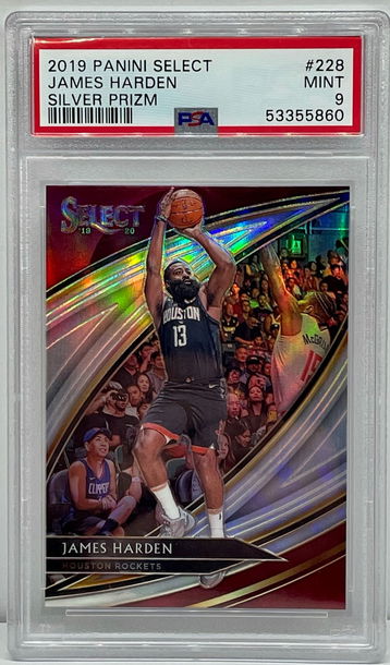 2019 Select James Harden Courtside Silver PSA 9