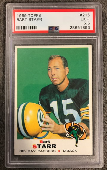 Bart Starr Green Bay Packers Football 1969 Topps