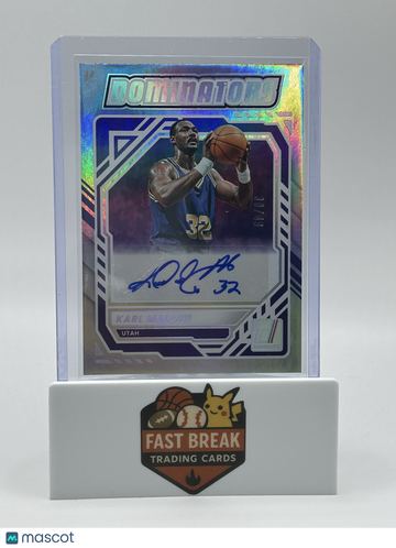 2025 Panini Donruss Dominators Karl Malone #DOM-KMJ Holo Silver Holo /49
