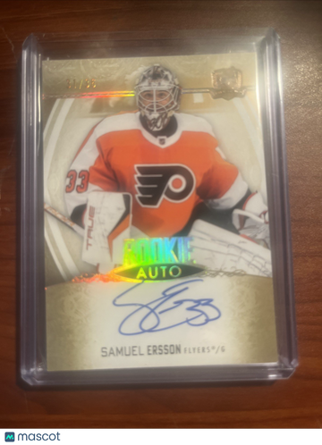 2022-23 Upper Deck The Cup Samuel Ersson #151 Gold Spectrum Autograph Rookie Upper Deck