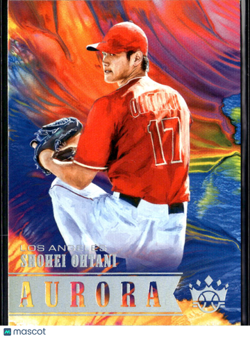 Shohei Ohtani 2018 Panini Diamond Kings Aurora Los Angeles Angels