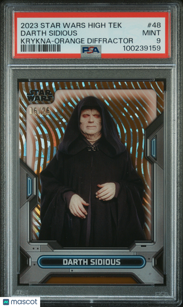 2023 Topps Star Wars High Tek Darth Sidious #48 PSA 9