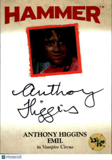 2025 Unstoppable Cards Hammer Anthony Higgins 23/50 Hand-Signed Limited Edition #AH2