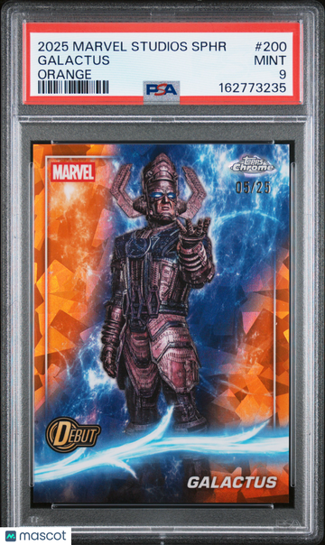 2025 Topps Marvel Studios Chrome Sapphire Edition Galactus #200 PSA 9