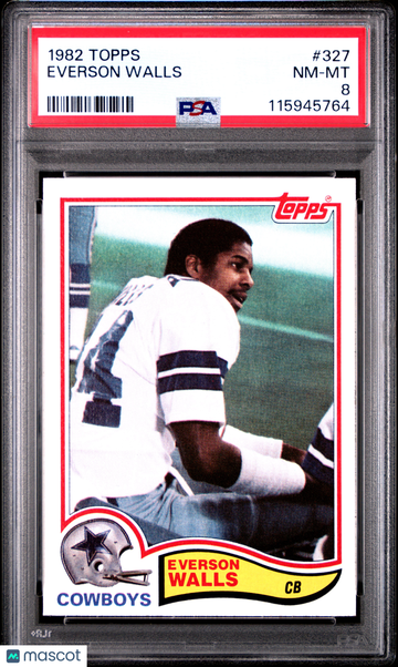 1982 Topps Everson Walls #327 PSA 8