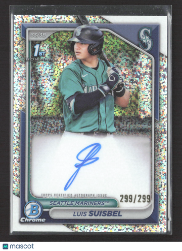 2024 Topps Bowman Chrome Luis Suisbel #CPA-LS Speckle Refractor /299 1st Bowman