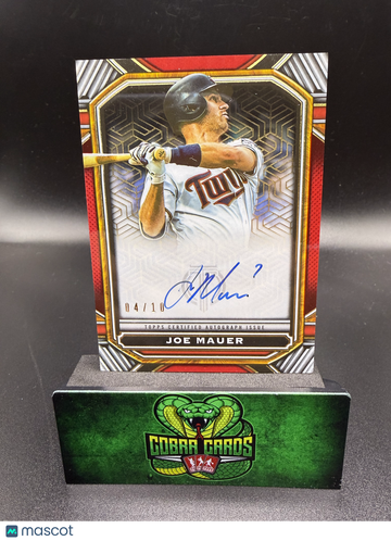 2023 Topps Tribute Iconic Perspectives Joe Mauer #IPA-JM Red /10