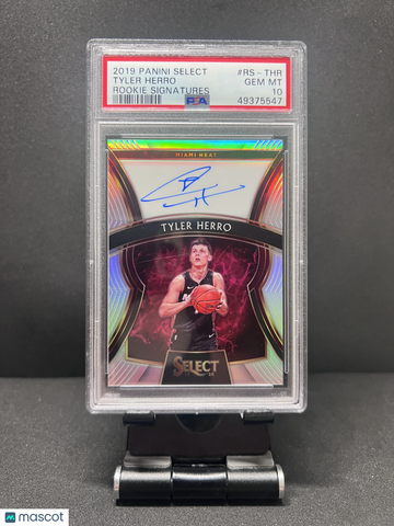 2019 Panini Select Rookie Signatures Tyler Herro #RSTHR ROOKIE SIGNATURES AUTO SILVER /149 RC PSA 10 PSA 10