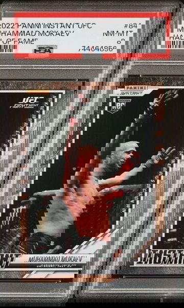 2022 Panini Instant UFC #84 MUHAMMAD MOKAEV Hall of Fame /50 RC Rookie PSA 8